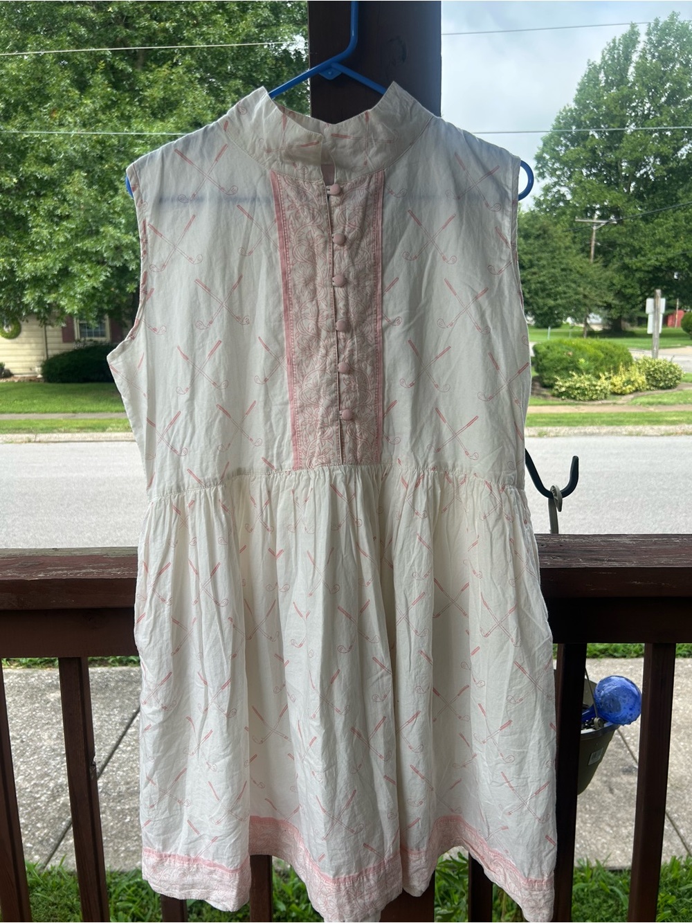 Sleeveless Cream Dress by Sue Sartor